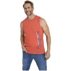Doppelpack Tanktop ODDFRED Orange Dunkelblau -Jan Vanderstorm server 2724