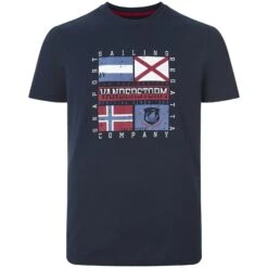 Doppelpack T-Shirt PREBEN Blau Dunkelblau -Jan Vanderstorm server 2747
