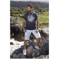 T-Shirt OTMUND Dunkelblau -Jan Vanderstorm server 2779