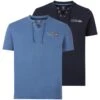 Doppelpack T-Shirt MAYKO Dunkelblau Royal Blau