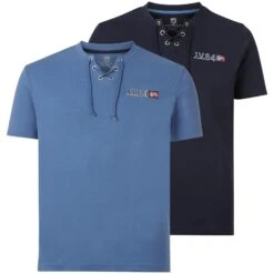 Doppelpack T-Shirt MAYKO Dunkelblau Royal Blau