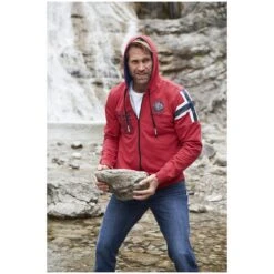 Sweatjacke ANTOO Rot -Jan Vanderstorm server 2999