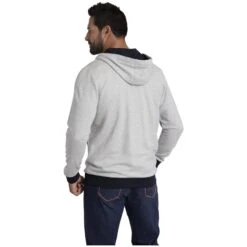 Sweatjacke EGINHARD Silbergrau Melange -Jan Vanderstorm server 30