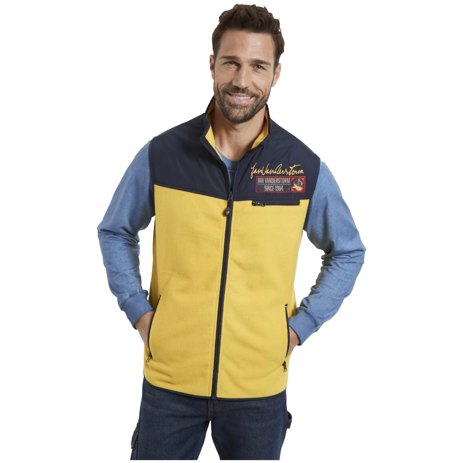 Fleeceweste VILEM Gelb 2 Fleeceweste VILEM Gelb – Bild 2