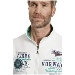 Sweatjacke BARUK Wollweiß -Jan Vanderstorm server 3143