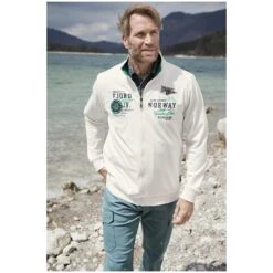 Sweatjacke BARUK Wollweiß -Jan Vanderstorm server 3144