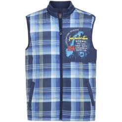 Steppweste WIDAR Blau Kariert