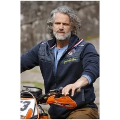 Strickfleecejacke STELLAN Dunkelblau -Jan Vanderstorm server 3199