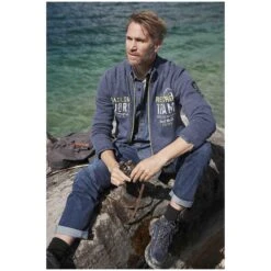 Strickjacke SVEND Blau -Jan Vanderstorm server 3236