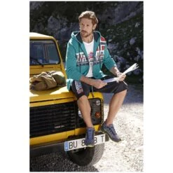 Sweatjacke ABBE Petrol -Jan Vanderstorm server 3288