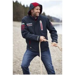 Softshelljacke HELGE Dunkelblau -Jan Vanderstorm server 3305