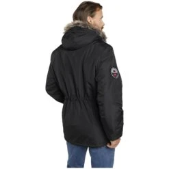 Outdoorjacke AJAN Schwarz -Jan Vanderstorm server 3313