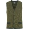 Strickweste TANE Grün Gemustert
