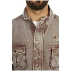 Sweatjacke GANGOLF Hellbraun -Jan Vanderstorm server 3422