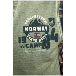 Sweatweste TORGILS Oliv -Jan Vanderstorm server 3470