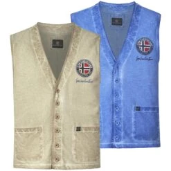 Doppelpack Sweatweste VEEMAN Blau Beige