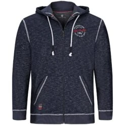 Sweatjacke JOKORA Dunkelblau Melange