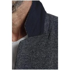 Jersey-Sakko ALBIN Dunkelblau Melange -Jan Vanderstorm server 3578