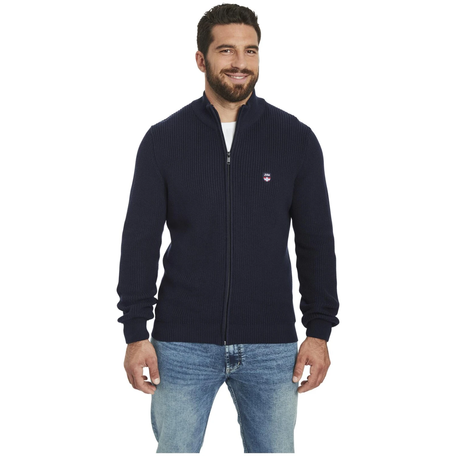 Strickjacke NORANDER Dunkelblau 2 Strickjacke NORANDER Dunkelblau – Bild 2