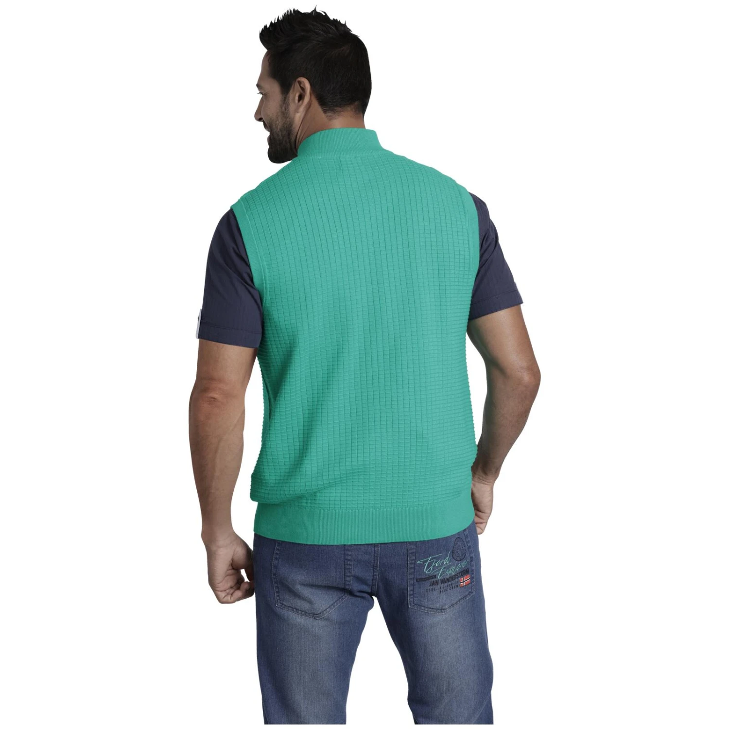 Strickweste THYRON Grün 3 Strickweste THYRON Grün – Bild 3