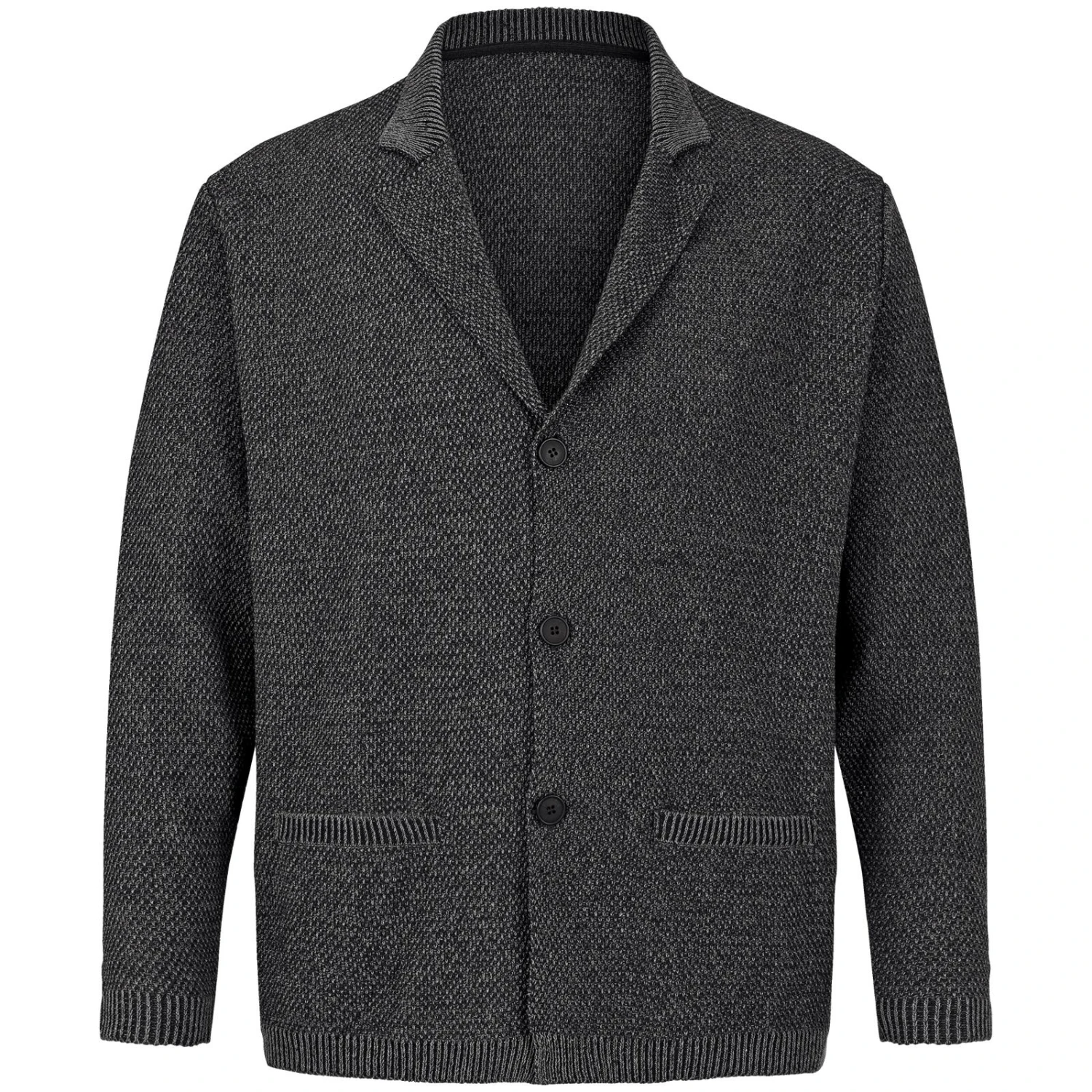 Strickjacke ASGER Dunkelgrau 1 Strickjacke ASGER Dunkelgrau