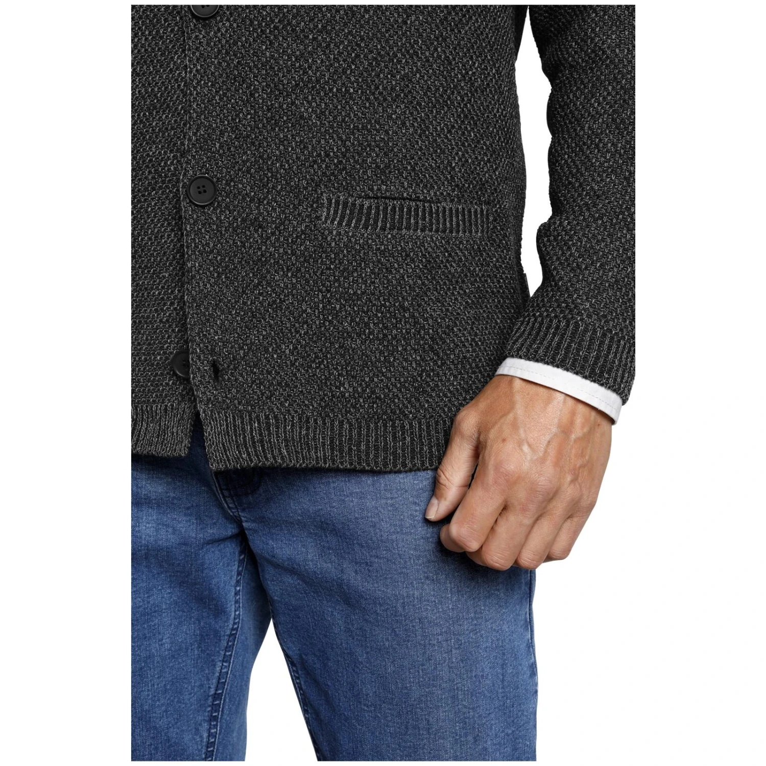 Strickjacke ASGER Dunkelgrau 4 Strickjacke ASGER Dunkelgrau – Bild 4