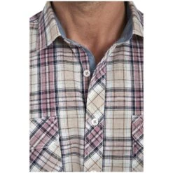 Kurzarmhemd PALLE Beige Kariert 15 Kurzarmhemd PALLE Beige Kariert -Jan Vanderstorm server 389