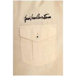 Kurzarmhemd SKIRNIR Beige -Jan Vanderstorm server 411