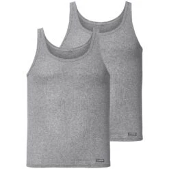 2er Pack Unterhemd SOINI Grau Melange