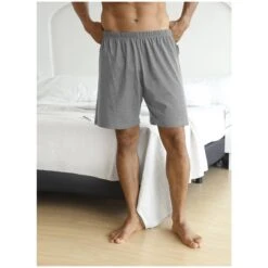 Kurze Schlafhose MALVIK Hellgrau Melange -Jan Vanderstorm server 4683