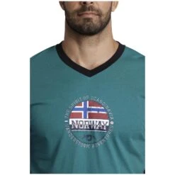 Schlafanzug OSMUND Petrol Schwarz -Jan Vanderstorm server 4897