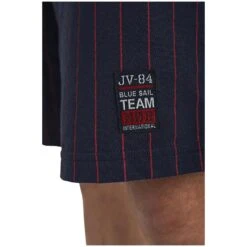 Kurze Schlafhose BARO Dunkelblau Gestreift -Jan Vanderstorm server 4933