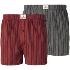2er Pack Boxershorts THURE Rot Grau