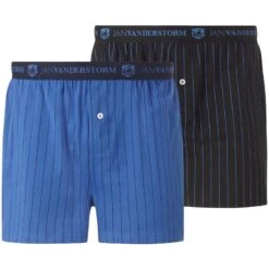 2er Pack Boxershorts NICKE Royal Blau Dunkelblau
