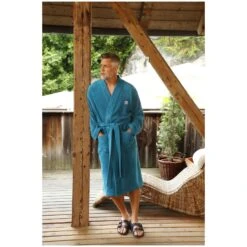 Bademantel JANNING Petrol -Jan Vanderstorm server 5002