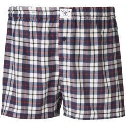3er Pack Boxershorts MARKKU Dunkelblau Rot Gemustert -Jan Vanderstorm server 5028