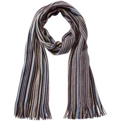 Schal BARND Blau Gestreift