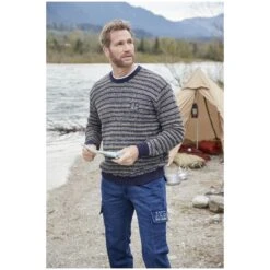 Pullover ERICH Dunkelblau Gemustert -Jan Vanderstorm server 553