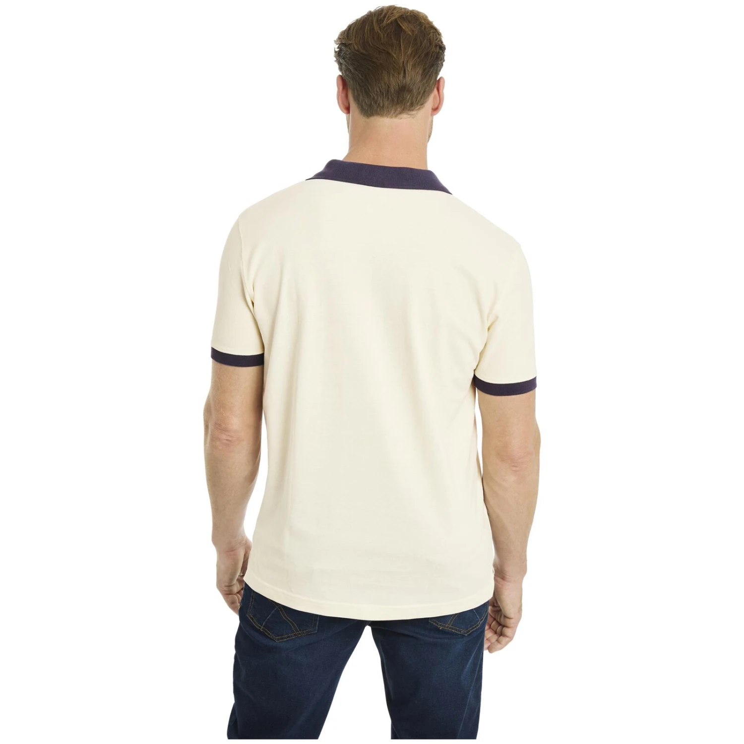 Doppelpack Poloshirt ELJAR Wollweiß Oliv 4 Doppelpack Poloshirt ELJAR Wollweiß Oliv – Bild 4