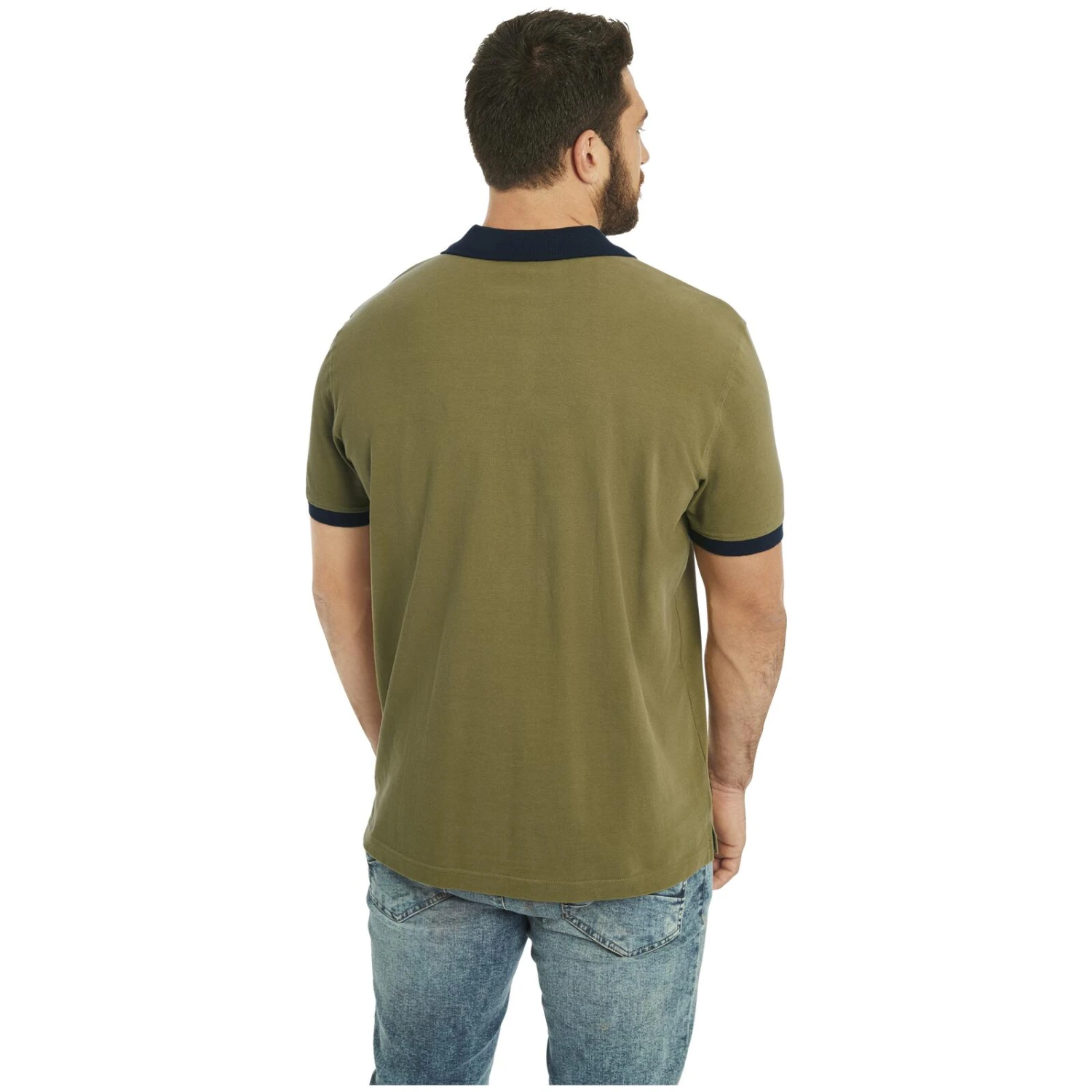 Doppelpack Poloshirt ELJAR Wollweiß Oliv 5 Doppelpack Poloshirt ELJAR Wollweiß Oliv – Bild 5