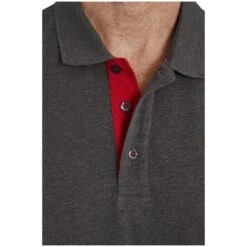 Poloshirt NISSE Dunkelgrau Melange -Jan Vanderstorm server 599