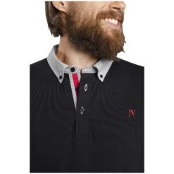 Poloshirt NJAL Schwarz -Jan Vanderstorm server 69