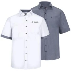 Doppelpack Hemd EVIN Weiß Blau