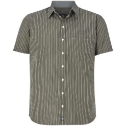 Streifenhemd PERTTU Oliv