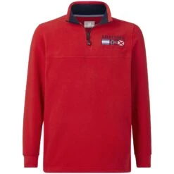 Fleece-Sweatshirt SIETSE Rot