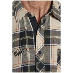 Hemd BROAK Beige Kariert -Jan Vanderstorm server 89