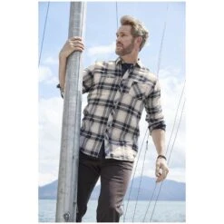 Hemd BROAK Beige Kariert -Jan Vanderstorm server 94